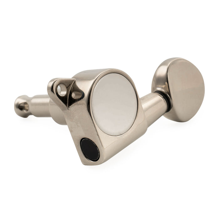 Musiclily Pro R18K-14 Single 18:1 Ratio Full Sealed Machine Head Treble Side Tuner Tuning Peg Key with Vintage Oval Button for Strat Tele Style Electric Guitar