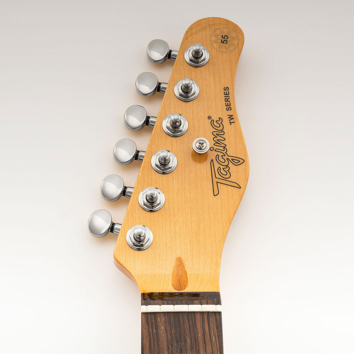 Musiclily Pro R18K-15 Single 18:1 Ratio Full Sealed Machine Head Bass Side Tuner Tuning Peg Key with Vintage Oval Button for Strat Tele Style Electric Guitar
