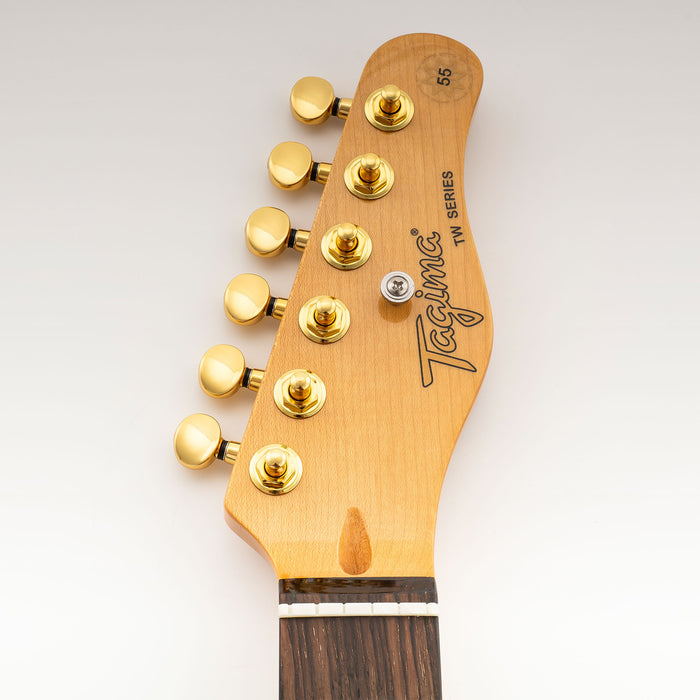 Musiclily Pro R18K-15 Single 18:1 Ratio Full Sealed Machine Head Bass Side Tuner Tuning Peg Key with Vintage Oval Button for Strat Tele Style Electric Guitar
