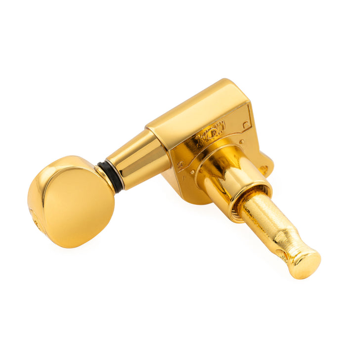 Musiclily Pro R18K-15 Single 18:1 Ratio Full Sealed Machine Head Bass Side Tuner Tuning Peg Key with Vintage Oval Button for Strat Tele Style Electric Guitar
