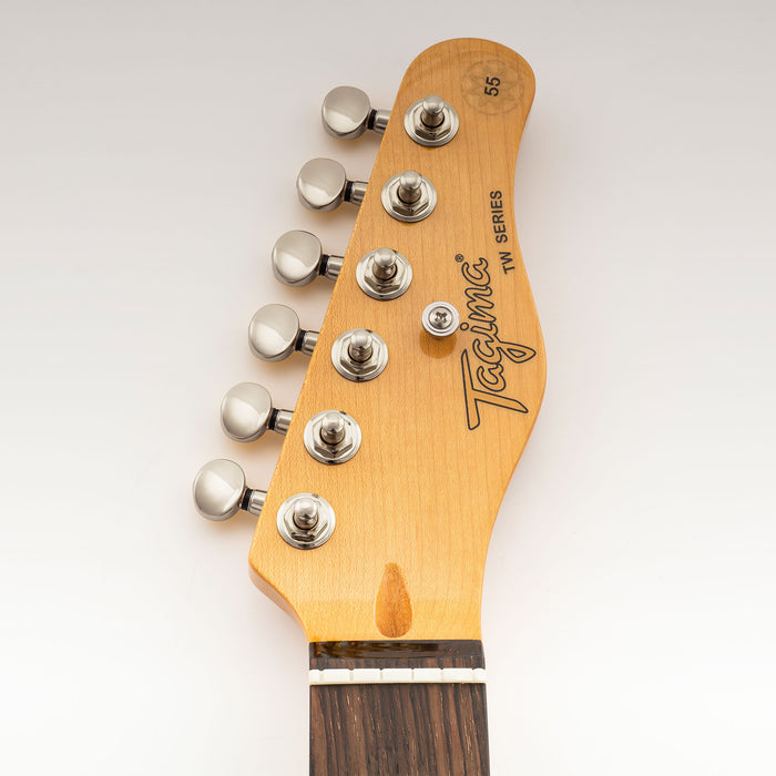 Musiclily Pro R18K-15 Single 18:1 Ratio Full Sealed Machine Head Bass Side Tuner Tuning Peg Key with Vintage Oval Button for Strat Tele Style Electric Guitar
