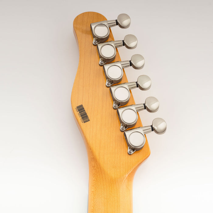 Musiclily Pro R18K-15 Single 18:1 Ratio Full Sealed Machine Head Bass Side Tuner Tuning Peg Key with Vintage Oval Button for Strat Tele Style Electric Guitar