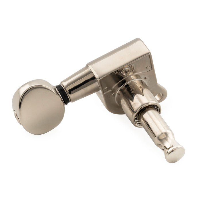 Musiclily Pro R18K-15 Single 18:1 Ratio Full Sealed Machine Head Bass Side Tuner Tuning Peg Key with Vintage Oval Button for Strat Tele Style Electric Guitar