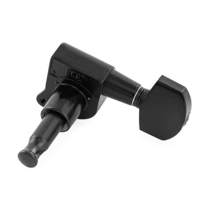 Musiclily Pro R18K-16 Single 18:1 Ratio Full Sealed Machine Head Treble Side Tuner Tuning Peg Key with Hex Button for Strat Tele Style Electric Guitar