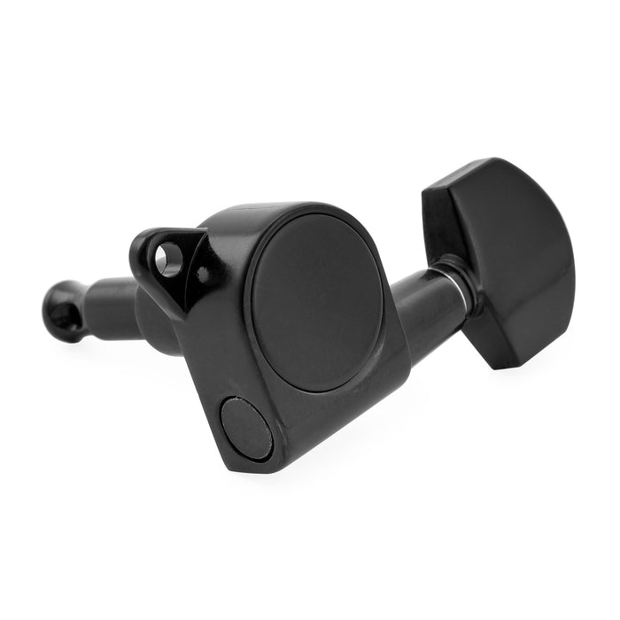 Musiclily Pro R18K-16 Single 18:1 Ratio Full Sealed Machine Head Treble Side Tuner Tuning Peg Key with Hex Button for Strat Tele Style Electric Guitar
