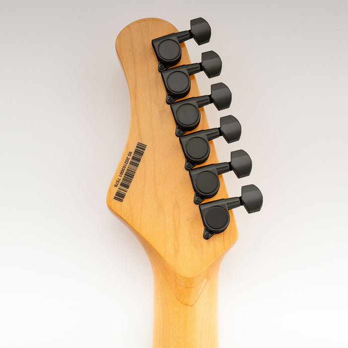 Musiclily Pro R18K-17 6-in-line 18:1 Ratio Full Sealed Machine Heads Tuners Tuning Pegs Keys with Hex Button for Strat Tele Style Electric Guitar