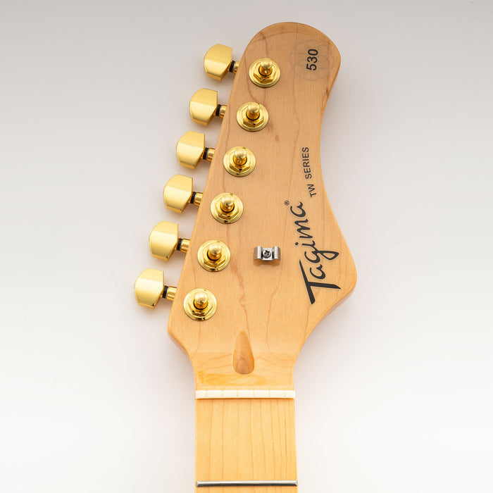 Musiclily Pro R18K-17 6-in-line 18:1 Ratio Full Sealed Machine Heads Tuners Tuning Pegs Keys with Hex Button for Strat Tele Style Electric Guitar