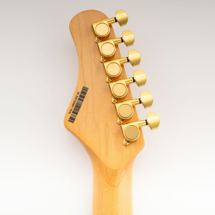 Musiclily Pro R18K-17 6-in-line 18:1 Ratio Full Sealed Machine Heads Tuners Tuning Pegs Keys with Hex Button for Strat Tele Style Electric Guitar