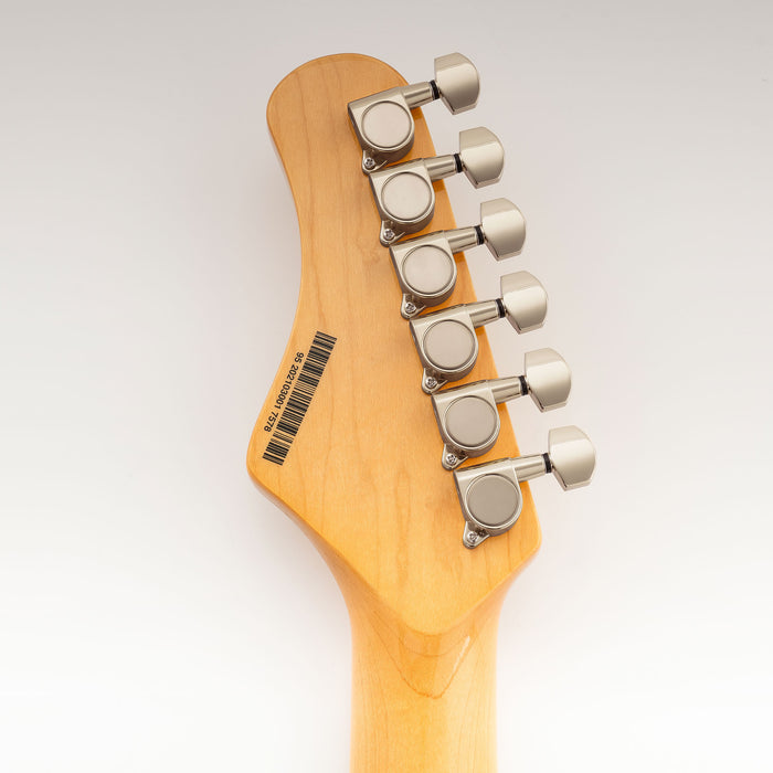Musiclily Pro R18K-17 6-in-line 18:1 Ratio Full Sealed Machine Heads Tuners Tuning Pegs Keys with Hex Button for Strat Tele Style Electric Guitar