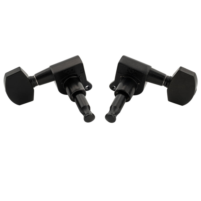 Musiclily Pro R18K-18 3R3L 18:1 Ratio Full Sealed Machine Heads Tuners Tuning Pegs Keys with Big Hex Button for Acoustic Electric Guitar