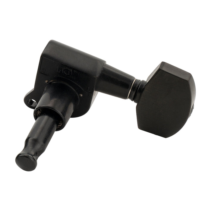 Musiclily Pro R18K-18 Single 18:1 Ratio Full Sealed Machine Head Treble Side Tuner Tuning Peg Key with Big Hex Button for Acoustic Electric Guitar