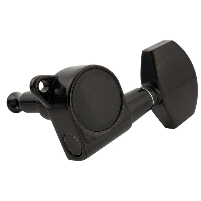 Musiclily Pro R18K-18 Single 18:1 Ratio Full Sealed Machine Head Treble Side Tuner Tuning Peg Key with Big Hex Button for Acoustic Electric Guitar