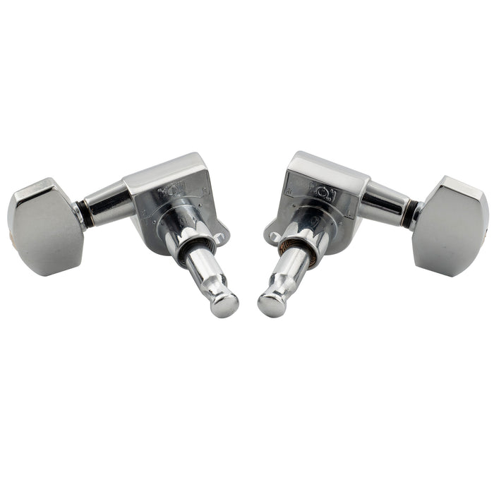 Musiclily Pro R18K-18 3R3L 18:1 Ratio Full Sealed Machine Heads Tuners Tuning Pegs Keys with Big Hex Button for Acoustic Electric Guitar