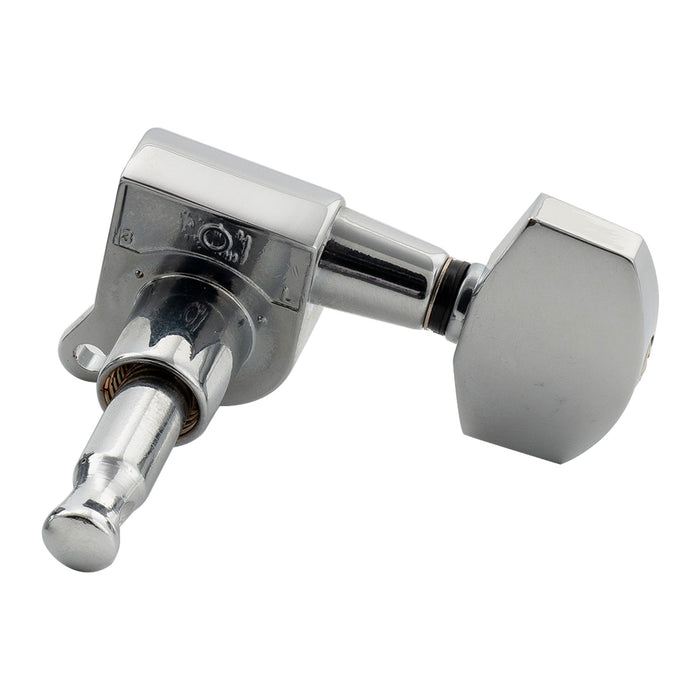 Musiclily Pro R18K-18 Single 18:1 Ratio Full Sealed Machine Head Treble Side Tuner Tuning Peg Key with Big Hex Button for Acoustic Electric Guitar