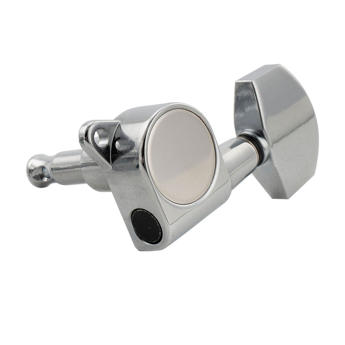 Musiclily Pro R18K-18 Single 18:1 Ratio Full Sealed Machine Head Treble Side Tuner Tuning Peg Key with Big Hex Button for Acoustic Electric Guitar