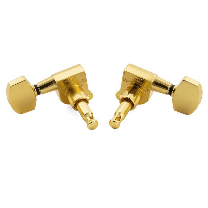 Musiclily Pro R18K-18 3R3L 18:1 Ratio Full Sealed Machine Heads Tuners Tuning Pegs Keys with Big Hex Button for Acoustic Electric Guitar
