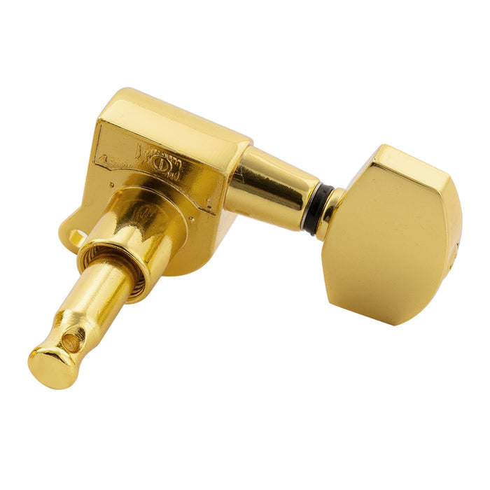 Musiclily Pro R18K-18 Single 18:1 Ratio Full Sealed Machine Head Treble Side Tuner Tuning Peg Key with Big Hex Button for Acoustic Electric Guitar