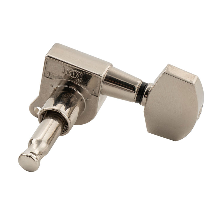 Musiclily Pro R18K-18 Single 18:1 Ratio Full Sealed Machine Head Treble Side Tuner Tuning Peg Key with Big Hex Button for Acoustic Electric Guitar
