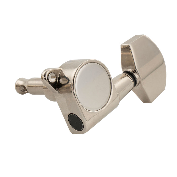 Musiclily Pro R18K-18 Single 18:1 Ratio Full Sealed Machine Head Treble Side Tuner Tuning Peg Key with Big Hex Button for Acoustic Electric Guitar