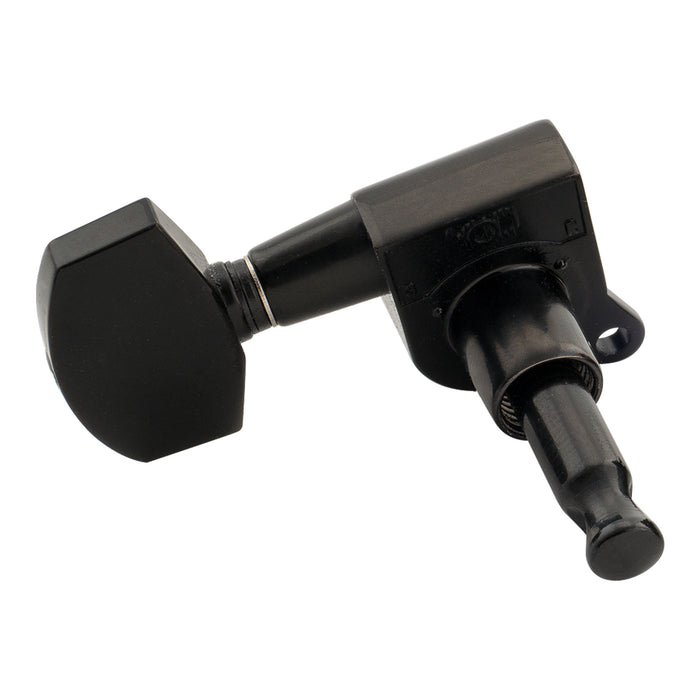 Musiclily Pro R18K-18 Single 18:1 Ratio Full Sealed Machine Head Bass Side Tuner Tuning Peg Key with Big Hex Button for Acoustic Electric Guitar