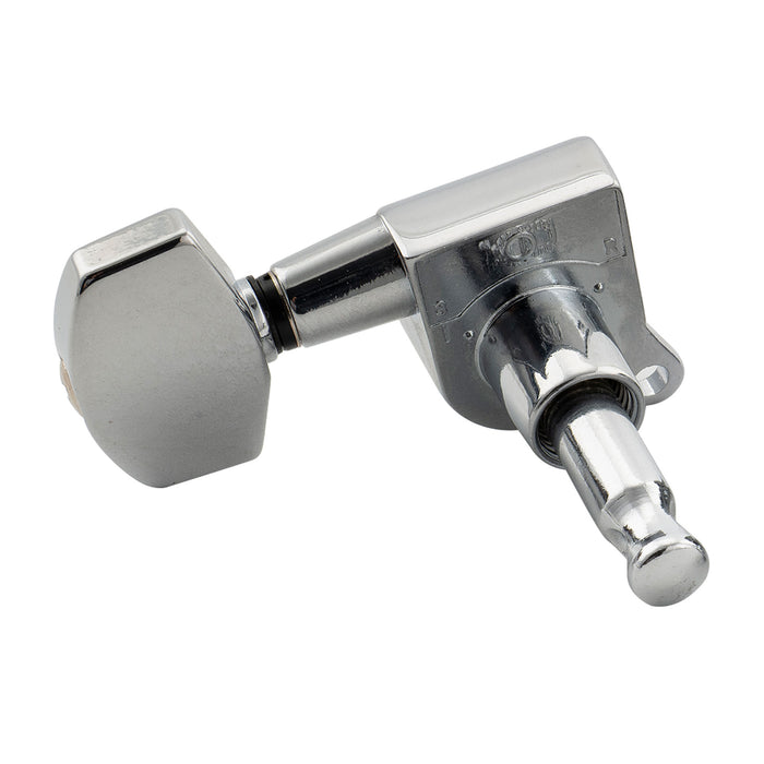 Musiclily Pro R18K-18 Single 18:1 Ratio Full Sealed Machine Head Bass Side Tuner Tuning Peg Key with Big Hex Button for Acoustic Electric Guitar