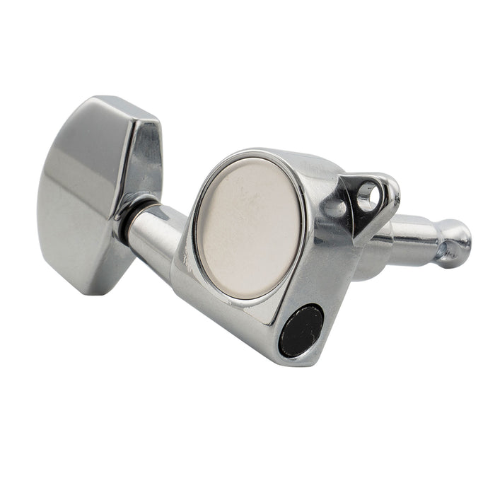 Musiclily Pro R18K-18 Single 18:1 Ratio Full Sealed Machine Head Bass Side Tuner Tuning Peg Key with Big Hex Button for Acoustic Electric Guitar