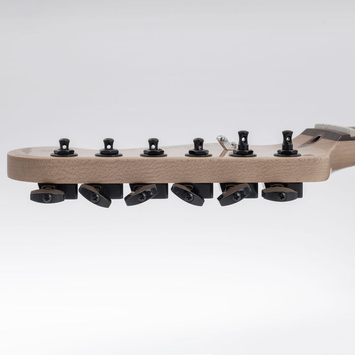 Musiclily Pro R18K-20 Single 18:1 Ratio 2-Pin Full Sealed Guitar Tuner Bass Side 19mm Post Machine Head Tuning Peg Key with Hex Button for Fender Strat Tele Style Electric Guitar