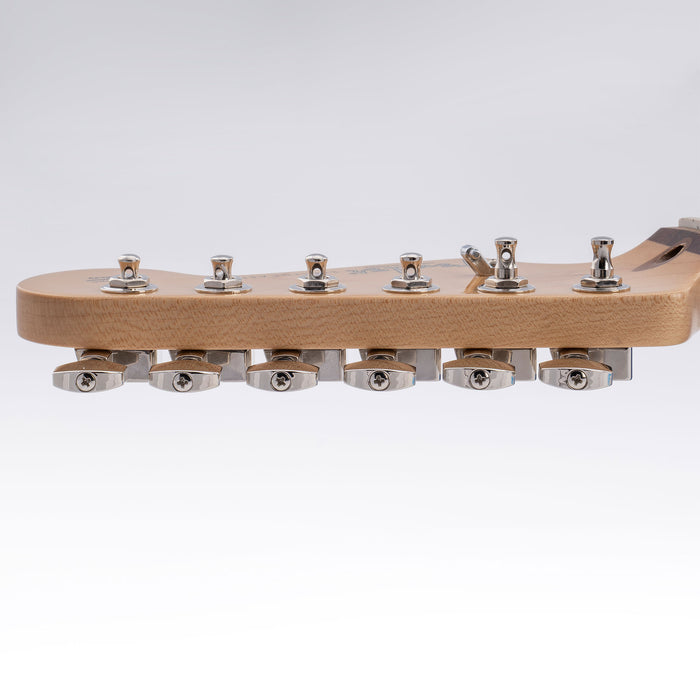 Musiclily Pro R18K-20 Single 18:1 Ratio 2-Pin Full Sealed Guitar Tuner Bass Side 19mm Post Machine Head Tuning Peg Key with Hex Button for Fender Strat Tele Style Electric Guitar