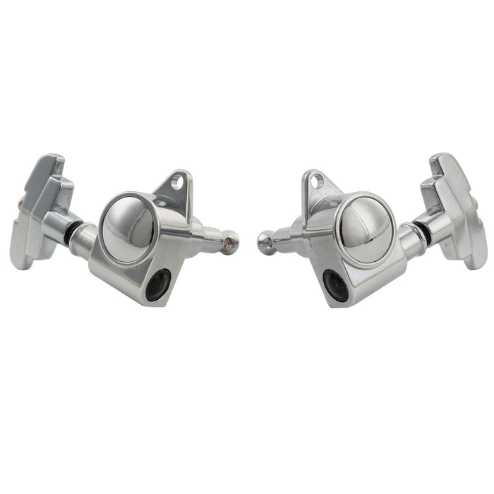 Musiclily Pro R18K-23 3R3L 18:1 Ratio Full Sealed Machine Heads Tuners Tuning Pegs Keys with GR-Style Button for Acoustic Electric Guitar