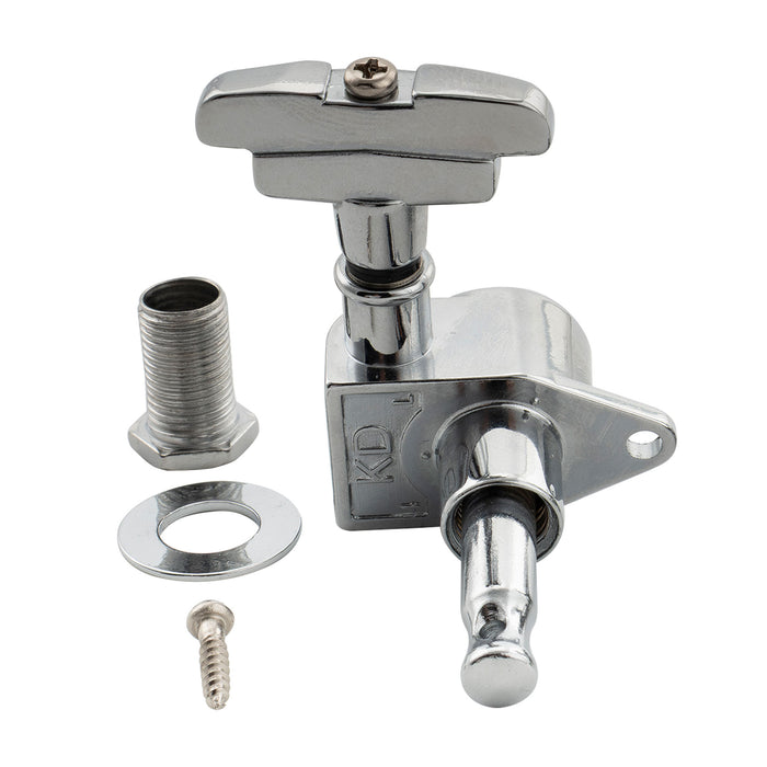 Musiclily Pro R18K-23 Single 18:1 Ratio Full Sealed Machine Head Treble Side Tuner Tuning Peg Key with GR-Style Button for Acoustic Electric Guitar