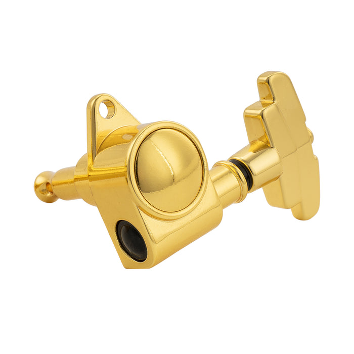 Musiclily Pro R18K-23 Single 18:1 Ratio Full Sealed Machine Head Treble Side Tuner Tuning Peg Key with GR-Style Button for Acoustic Electric Guitar