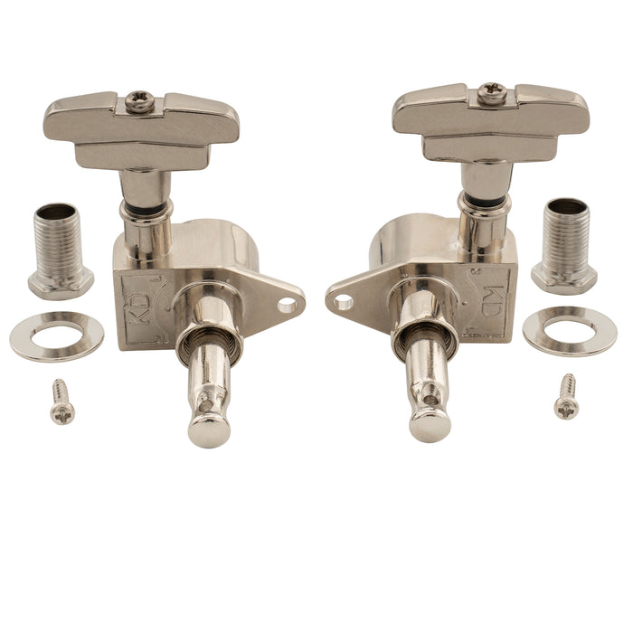 Musiclily Pro R18K-23 3R3L 18:1 Ratio Full Sealed Machine Heads Tuners Tuning Pegs Keys with GR-Style Button for Acoustic Electric Guitar