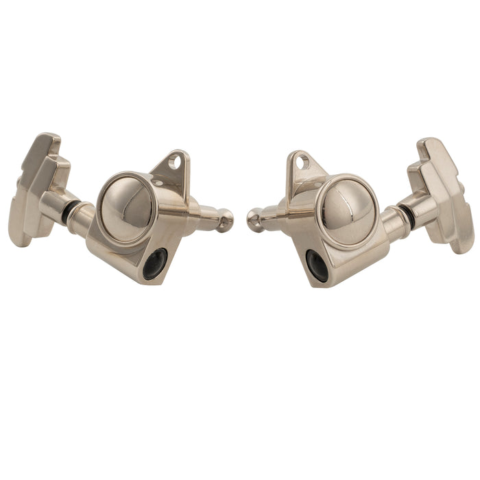 Musiclily Pro R18K-23 3R3L 18:1 Ratio Full Sealed Machine Heads Tuners Tuning Pegs Keys with GR-Style Button for Acoustic Electric Guitar