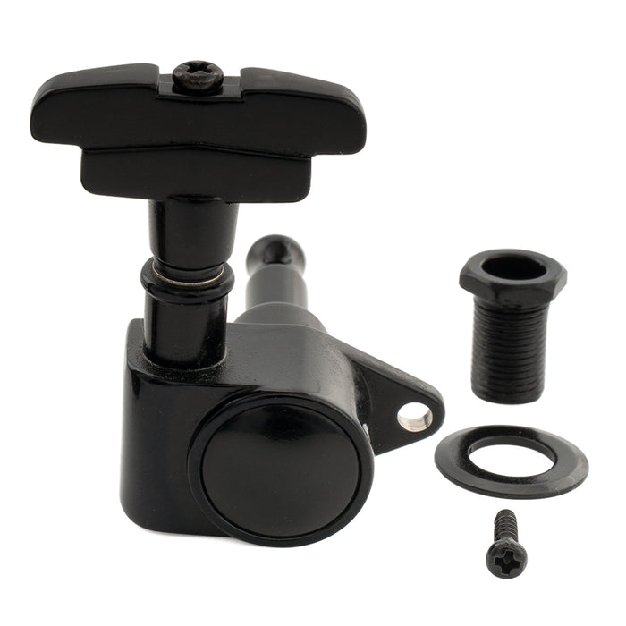 Musiclily Pro R18K-23 Single 18:1 Ratio Full Sealed Machine Head Bass Side Tuner Tuning Peg Key with GR-Style Button for Acoustic Electric Guitar