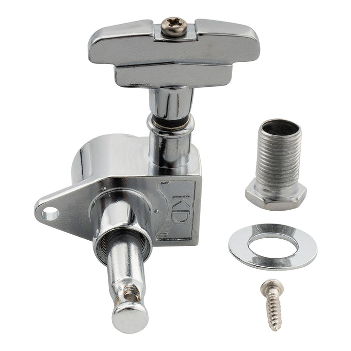 Musiclily Pro R18K-23 Single 18:1 Ratio Full Sealed Machine Head Bass Side Tuner Tuning Peg Key with GR-Style Button for Acoustic Electric Guitar