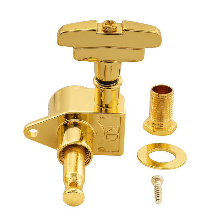Musiclily Pro R18K-23 Single 18:1 Ratio Full Sealed Machine Head Bass Side Tuner Tuning Peg Key with GR-Style Button for Acoustic Electric Guitar
