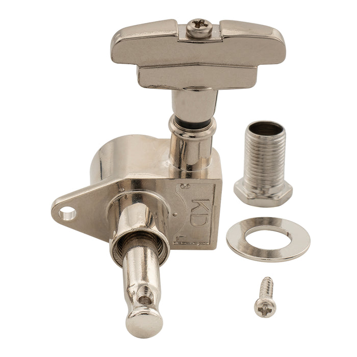 Musiclily Pro R18K-23 Single 18:1 Ratio Full Sealed Machine Head Bass Side Tuner Tuning Peg Key with GR-Style Button for Acoustic Electric Guitar