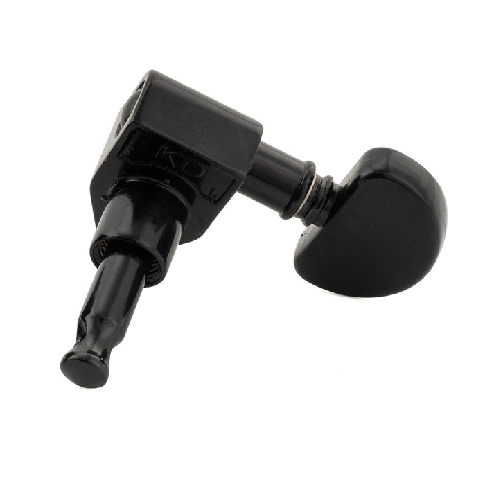 Musiclily Pro R18K-24 Single 18:1 Ratio Full Sealed Machine Head Treble Side Tuner Tuning Peg Key with Half Moon Button for Acoustic Electric Guitar