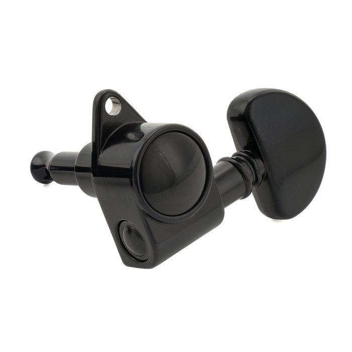 Musiclily Pro R18K-24 Single 18:1 Ratio Full Sealed Machine Head Treble Side Tuner Tuning Peg Key with Half Moon Button for Acoustic Electric Guitar