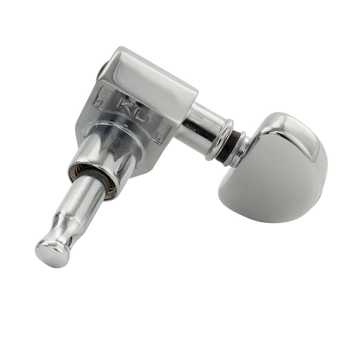 Musiclily Pro R18K-24 Single 18:1 Ratio Full Sealed Machine Head Treble Side Tuner Tuning Peg Key with Half Moon Button for Acoustic Electric Guitar