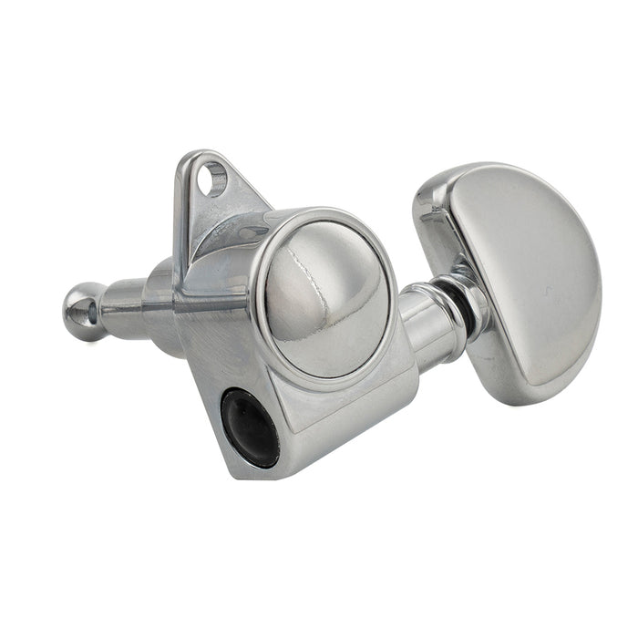Musiclily Pro R18K-24 Single 18:1 Ratio Full Sealed Machine Head Treble Side Tuner Tuning Peg Key with Half Moon Button for Acoustic Electric Guitar