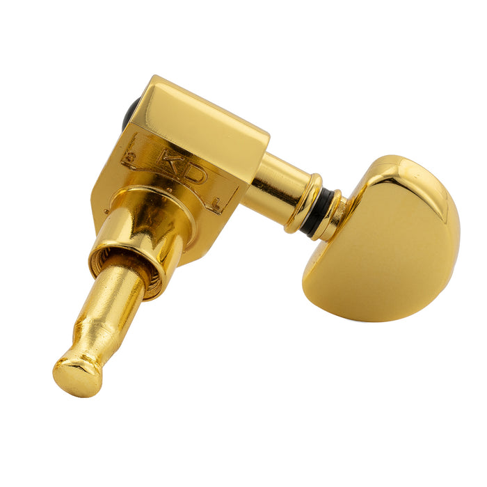 Musiclily Pro R18K-24 Single 18:1 Ratio Full Sealed Machine Head Treble Side Tuner Tuning Peg Key with Half Moon Button for Acoustic Electric Guitar