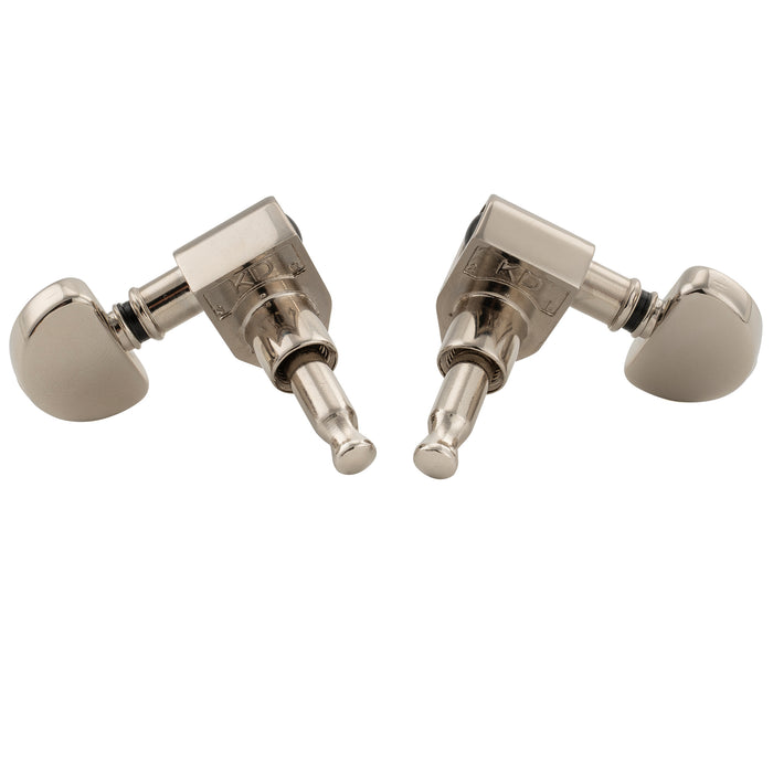 Musiclily Pro R18K-24 3R3L 18:1 Ratio Full Sealed Machine Heads Tuners Tuning Pegs Keys with Half Moon Button for Acoustic Electric Guitar