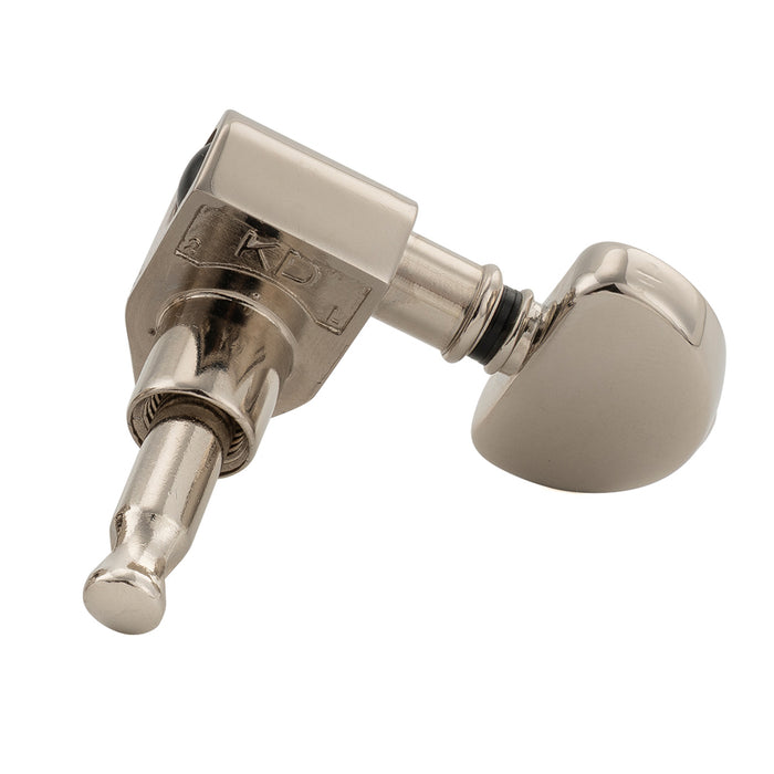 Musiclily Pro R18K-24 Single 18:1 Ratio Full Sealed Machine Head Treble Side Tuner Tuning Peg Key with Half Moon Button for Acoustic Electric Guitar
