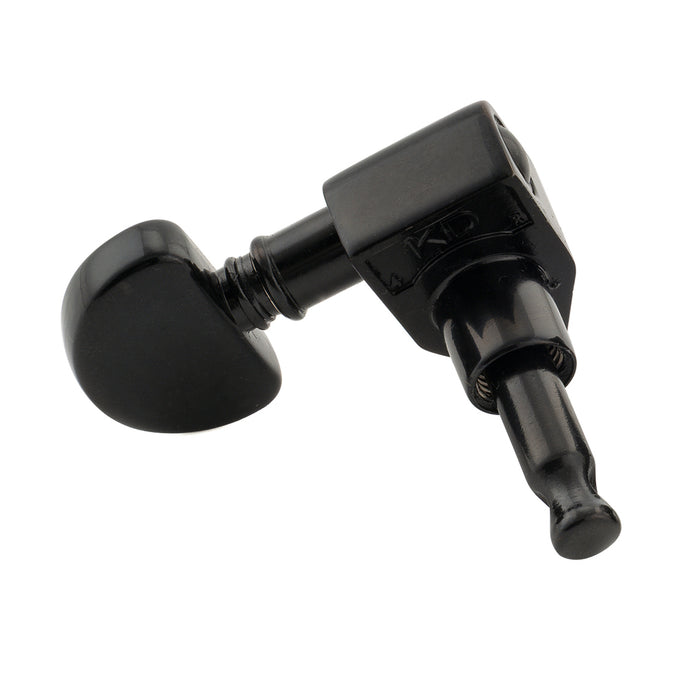 Musiclily Pro R18K-24 Single 18:1 Ratio Full Sealed Machine Head Bass Side Tuner Tuning Peg Key with Half Moon Button for Acoustic Electric Guitar