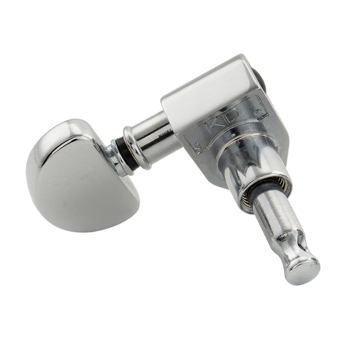 Musiclily Pro R18K-24 Single 18:1 Ratio Full Sealed Machine Head Bass Side Tuner Tuning Peg Key with Half Moon Button for Acoustic Electric Guitar