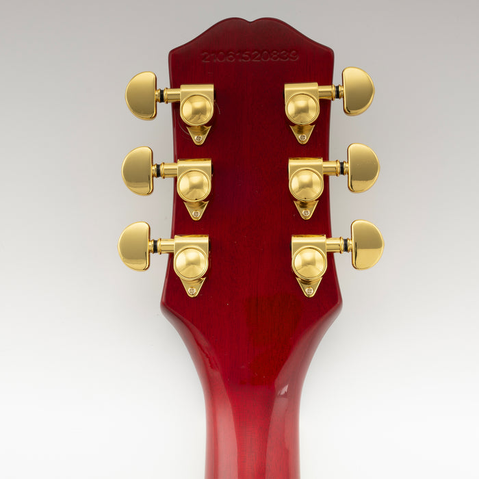 Musiclily Pro R18K-24 Single 18:1 Ratio Full Sealed Machine Head Bass Side Tuner Tuning Peg Key with Half Moon Button for Acoustic Electric Guitar