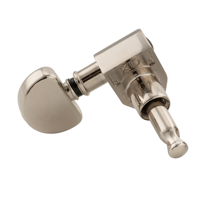 Musiclily Pro R18K-24 Single 18:1 Ratio Full Sealed Machine Head Bass Side Tuner Tuning Peg Key with Half Moon Button for Acoustic Electric Guitar