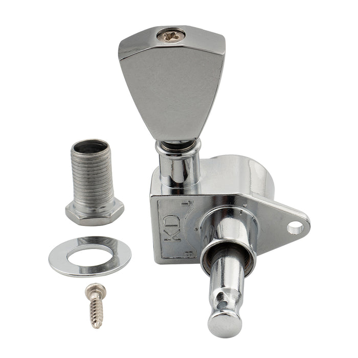 Musiclily Pro R18K Single 18:1 Ratio Full Sealed Machine Head Treble Side Tuner Tuning Peg Key with Keystone Button for Acoustic Electric Guitar