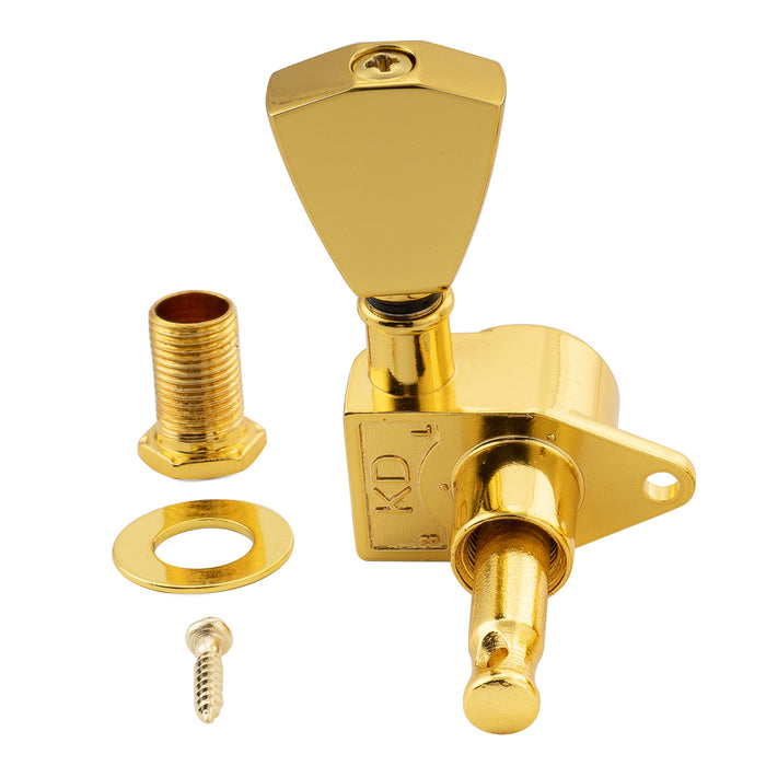 Musiclily Pro R18K Single 18:1 Ratio Full Sealed Machine Head Treble Side Tuner Tuning Peg Key with Keystone Button for Acoustic Electric Guitar